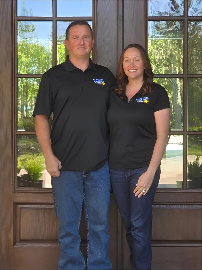 Matt and Jenn, owners of B-Cool Air Conditioning & Heating